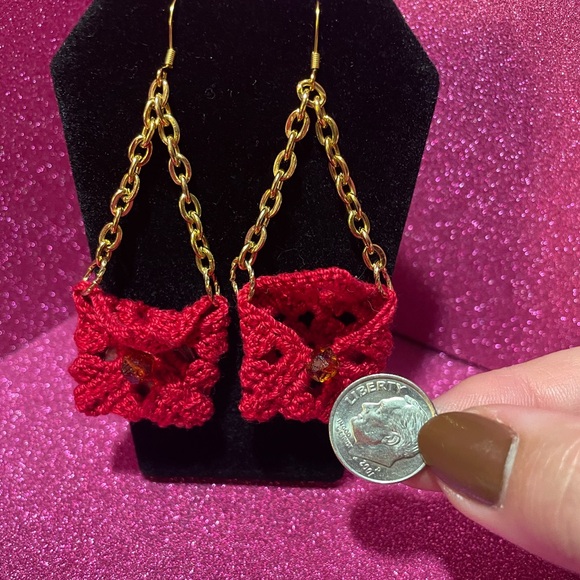 🩸The Ruby Jewel “Just in Case” Earrings🩸 - Picture 3 of 5